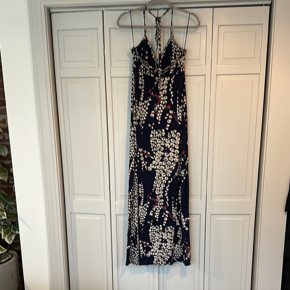 Floral Navy Maxi Dress - Picture 4 of 5